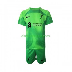 Camisola Liverpool Guarda-redes Criança Equipamento Terceiro 2022-2023 Manga Curta
